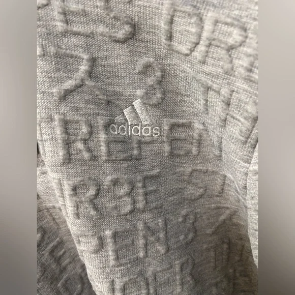 Men’s Medium Embossed Adidas Hoodie - Picture 2 of 5